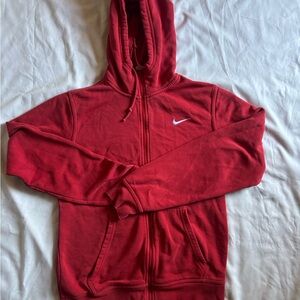 Nike Red Full-Zip Hoodie